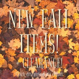 🍁NEW FALL ITEMS!🍁